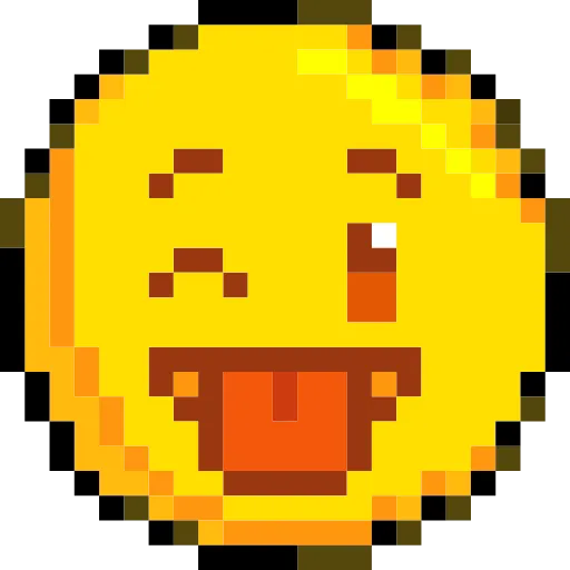 Стикер 24 Pixelated Emoji