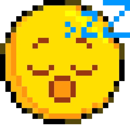 Стикер 57 Pixelated Emoji