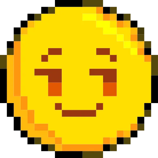 Стикер 29 Pixelated Emoji