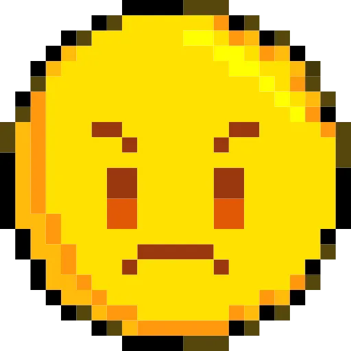 Стикер 39 Pixelated Emoji