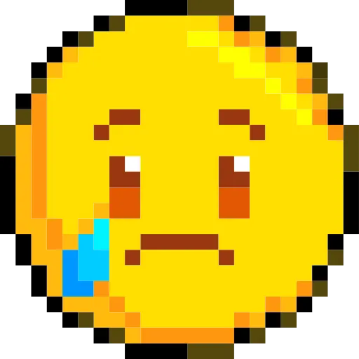 Стикер 37 Pixelated Emoji