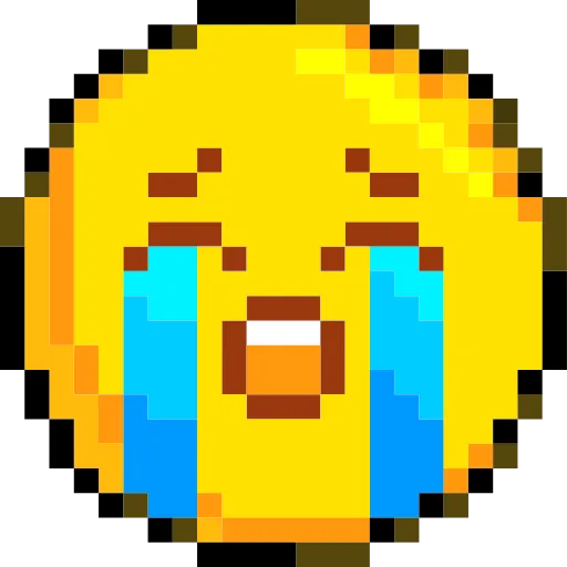 Стикер 38 Pixelated Emoji