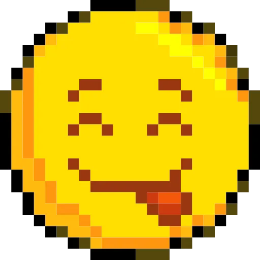 Стикер 21 Pixelated Emoji
