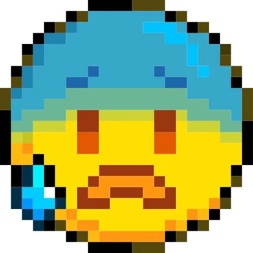 Стикер 46 Pixelated Emoji