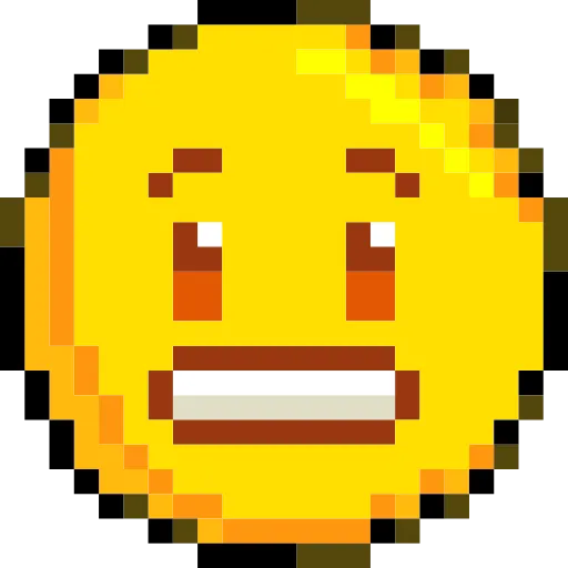 Стикер 54 Pixelated Emoji