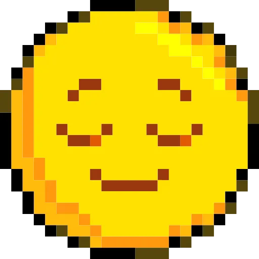 Стикер 15 Pixelated Emoji