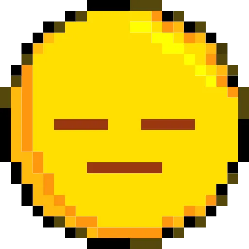 Стикер 53 Pixelated Emoji