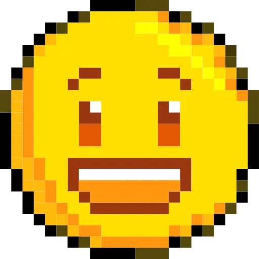Стикер 2 Pixelated Emoji