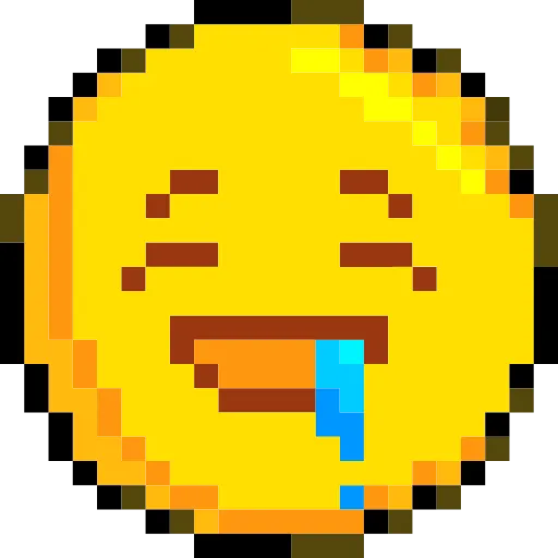 Стикер 58 Pixelated Emoji