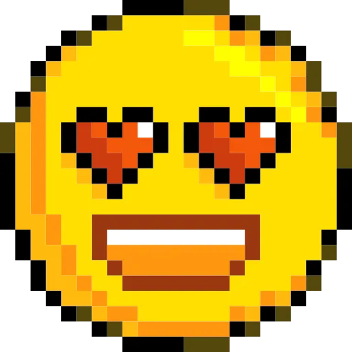 Стикер 16 Pixelated Emoji
