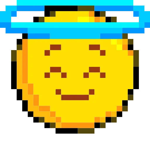 Стикер 11 Pixelated Emoji