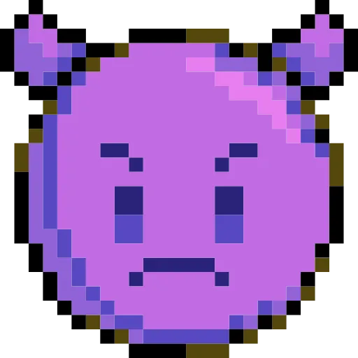 👿 Стикер «Pixelated Emoji» для Telegram