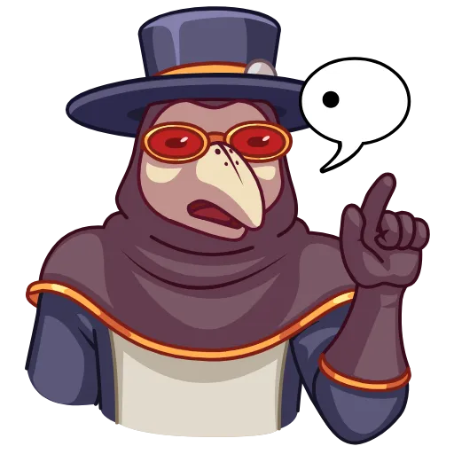 😶 Эмодзи «Plague Doctor Hawk» для Telegram