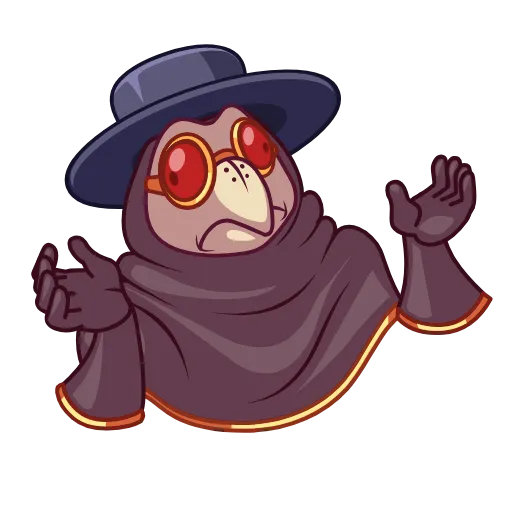 🤷‍♂️ Эмодзи «Plague Doctor Hawk» для Telegram