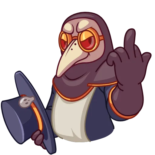 🖕 Эмодзи «Plague Doctor Hawk» для Telegram