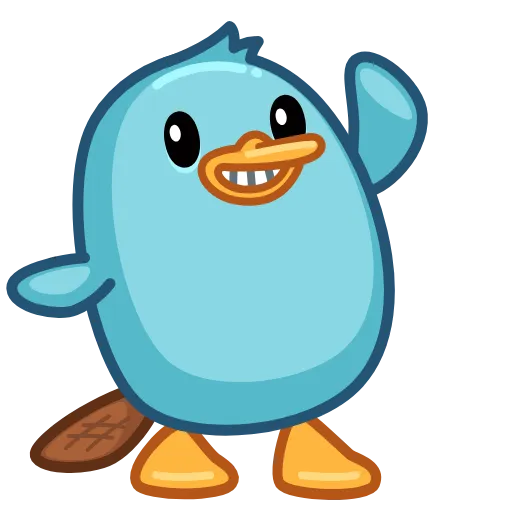 👋 Стикер «Утконос Спиди» для Telegram