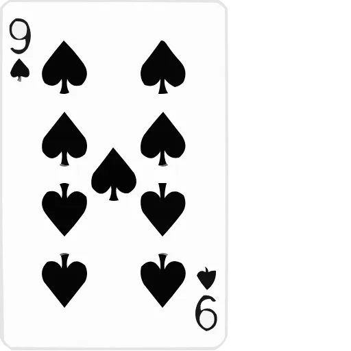 Стикер 9 Playing Cards HD