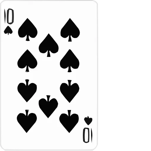 Стикер 10 Playing Cards HD
