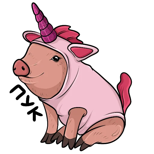 😛 Стикер «Плюпа» для Telegram