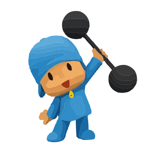 Стикер 17 Pocoyo HD