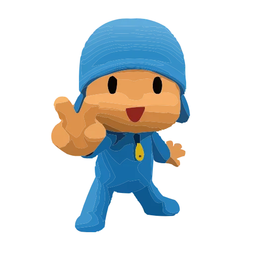Стикер 10 Pocoyo HD