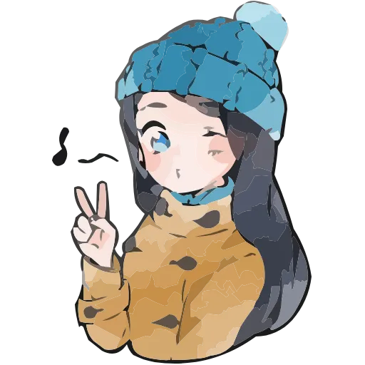 ❄️ Эмодзи «Полина Морозова» для Telegram