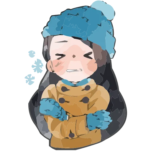 ❄️ Эмодзи «Полина Морозова» для Telegram