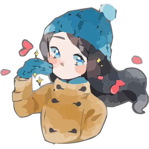 ❄️ Эмодзи «Полина Морозова» для Telegram