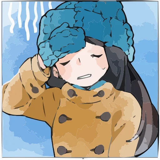 ❄️ Эмодзи «Полина Морозова» для Telegram