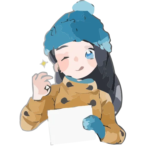 ❄️ Эмодзи «Полина Морозова» для Telegram