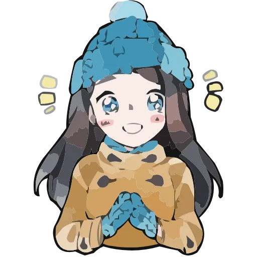 ❄️ Эмодзи «Полина Морозова» для Telegram