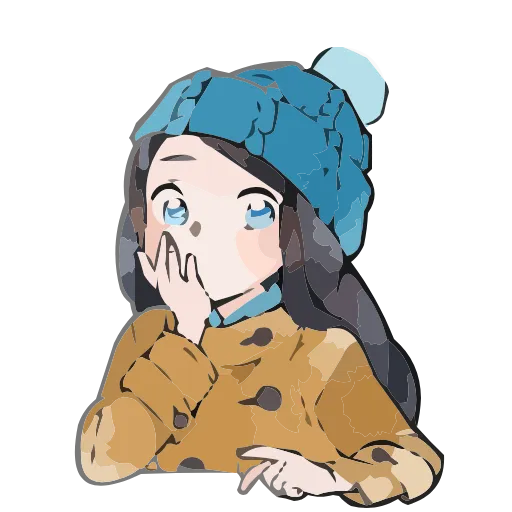 ❄️ Эмодзи «Полина Морозова» для Telegram