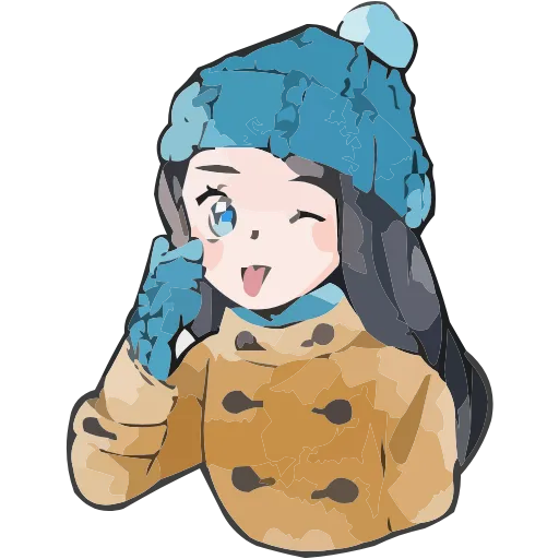 ❄️ Эмодзи «Полина Морозова» для Telegram