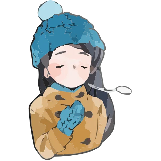 ❄️ Эмодзи «Полина Морозова» для Telegram