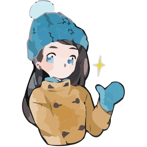 ❄️ Эмодзи «Полина Морозова» для Telegram