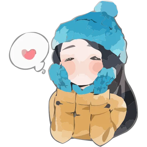 ❄️ Эмодзи «Полина Морозова» для Telegram