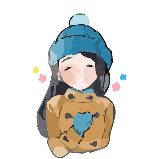 ❄️ Эмодзи «Полина Морозова» для Telegram