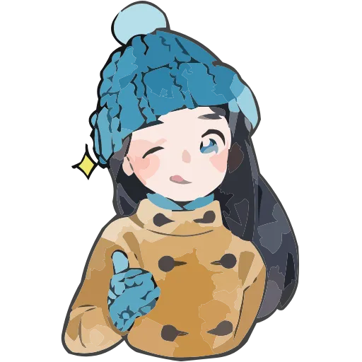 ❄️ Эмодзи «Полина Морозова» для Telegram