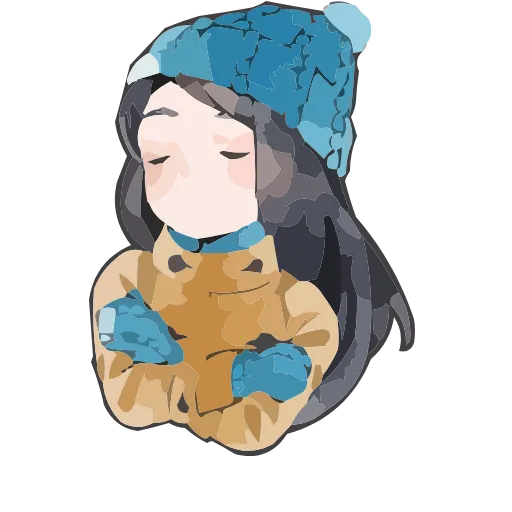 ❄️ Эмодзи «Полина Морозова» для Telegram