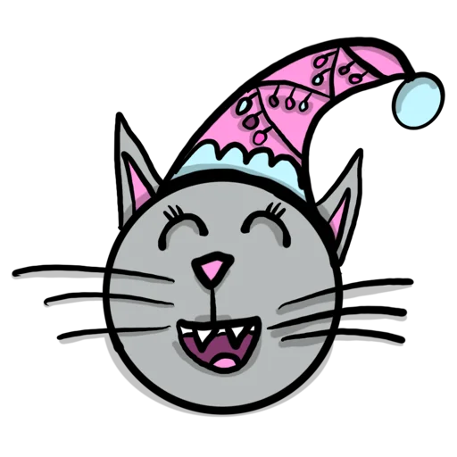Стикерпак Радужная кошечка Rainbow kitty для Telegram