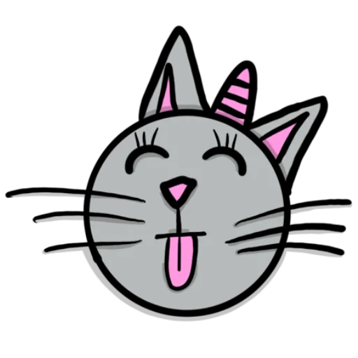 😛 Стикер «Радужная кошечка Rainbow kitty» для Telegram