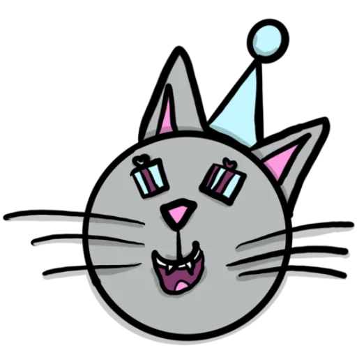 🎁 Стикер «Радужная кошечка Rainbow kitty» для Telegram