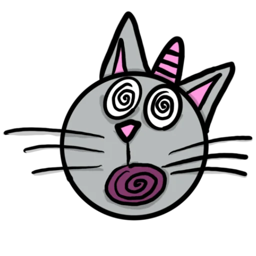 😵‍💫 Стикер «Радужная кошечка Rainbow kitty» для Telegram