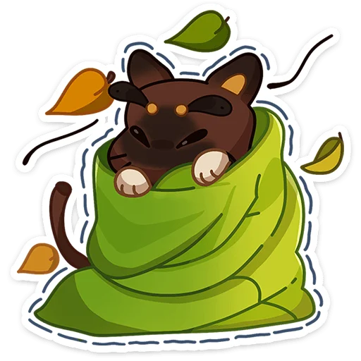 🍃 Стикер «Котопчёл Пуф без надписей» для Telegram