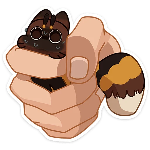 🥺 Стикер «Котопчёл Пуф без надписей» для Telegram