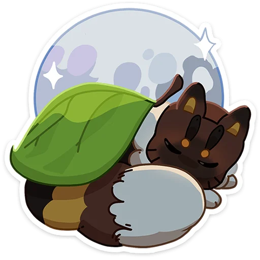 😴 Стикер «Котопчёл Пуф без надписей» для Telegram