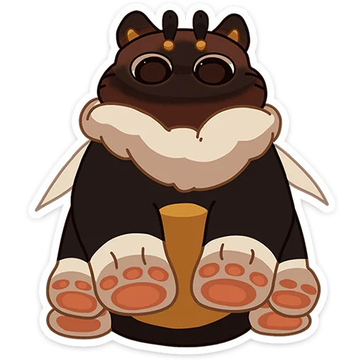 🐾 Стикер «Котопчёл Пуф без надписей» для Telegram
