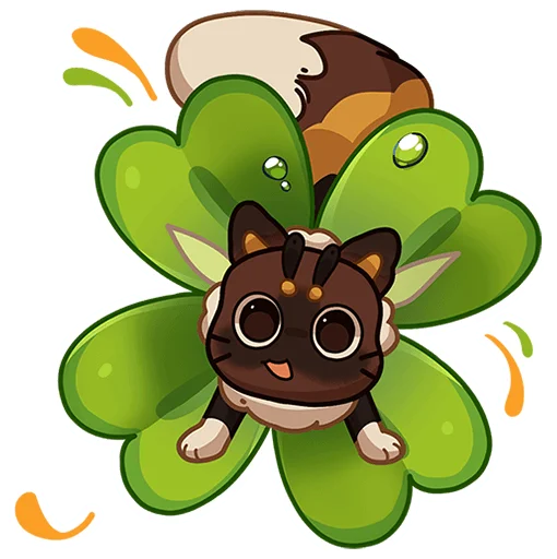 🍀 Стикер «Котопчёл Пуф без надписей» для Telegram