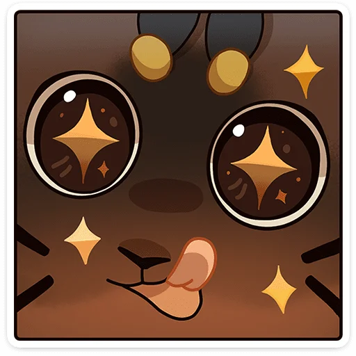 🥺 Стикер «Котопчёл Пуф без надписей» для Telegram