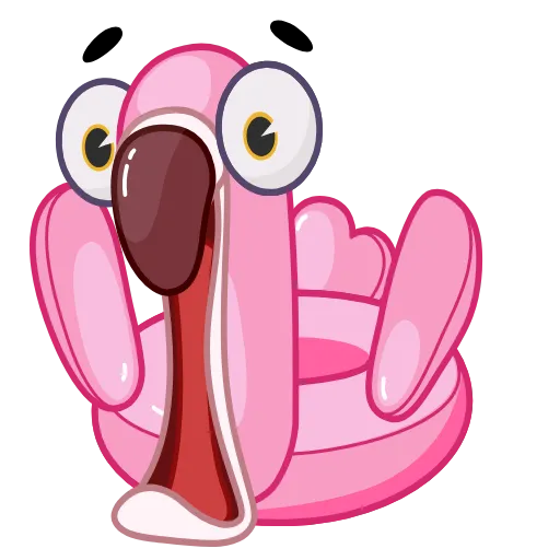 Стикер 17 Pool Flamingo